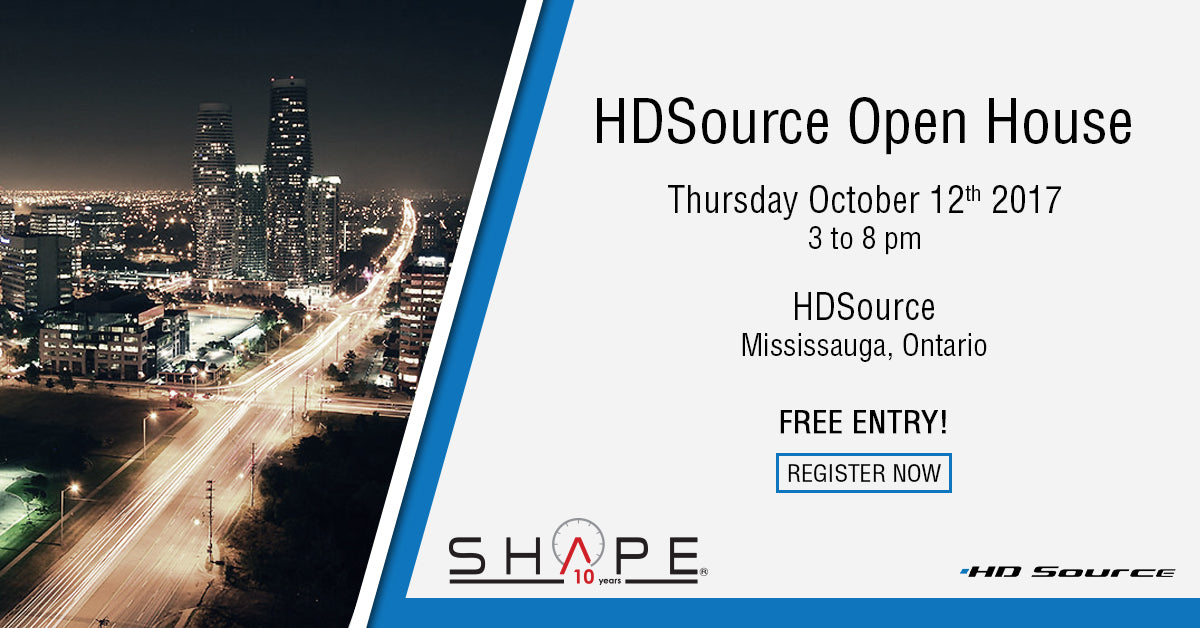 SHAPE WILL BE AT THE HDSOURCE OPEN HOUSE IN MISSISSAUGA!