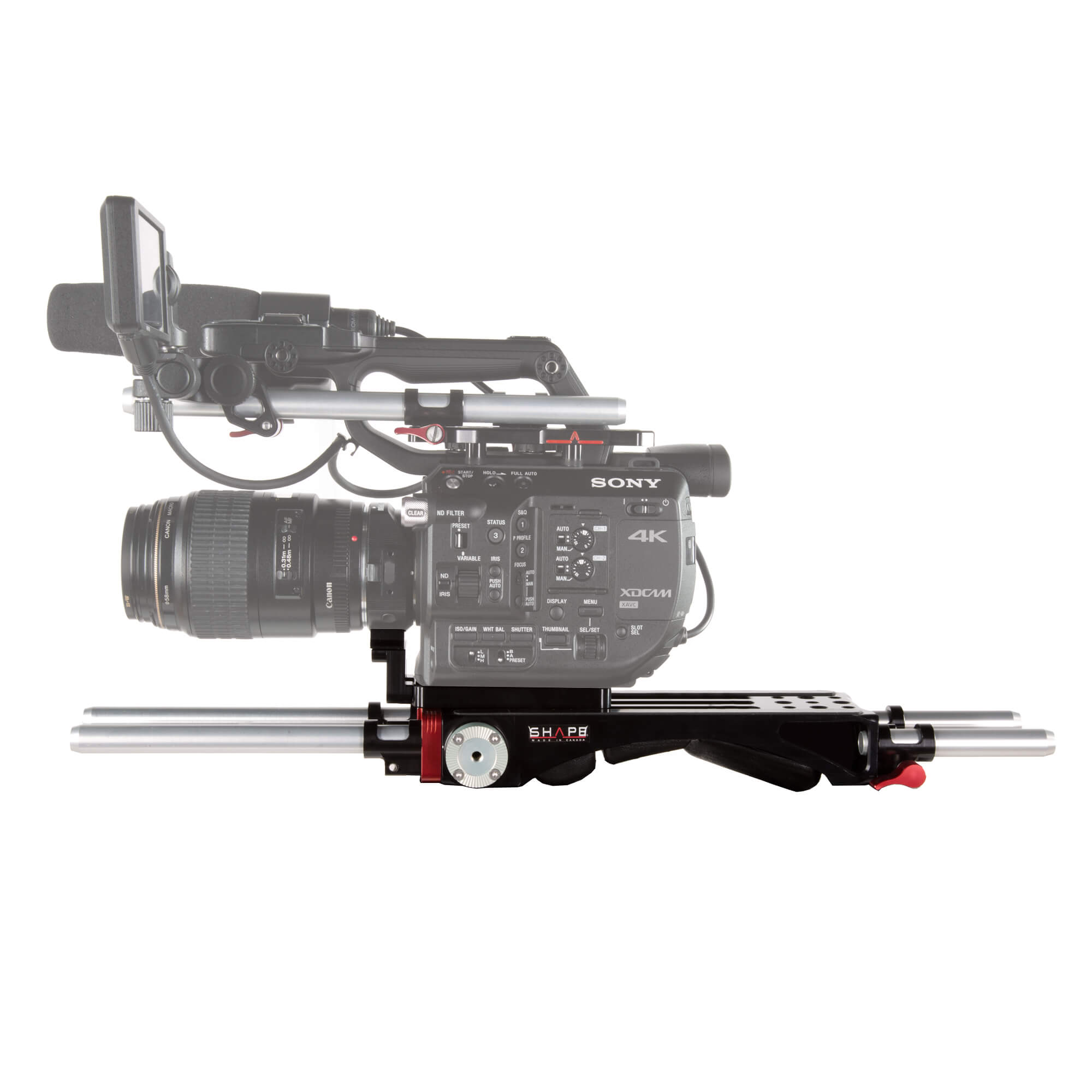 SHAPE V-Lock Quick Release Baseplate with Metabones Support for Sony FS5/FS5 II