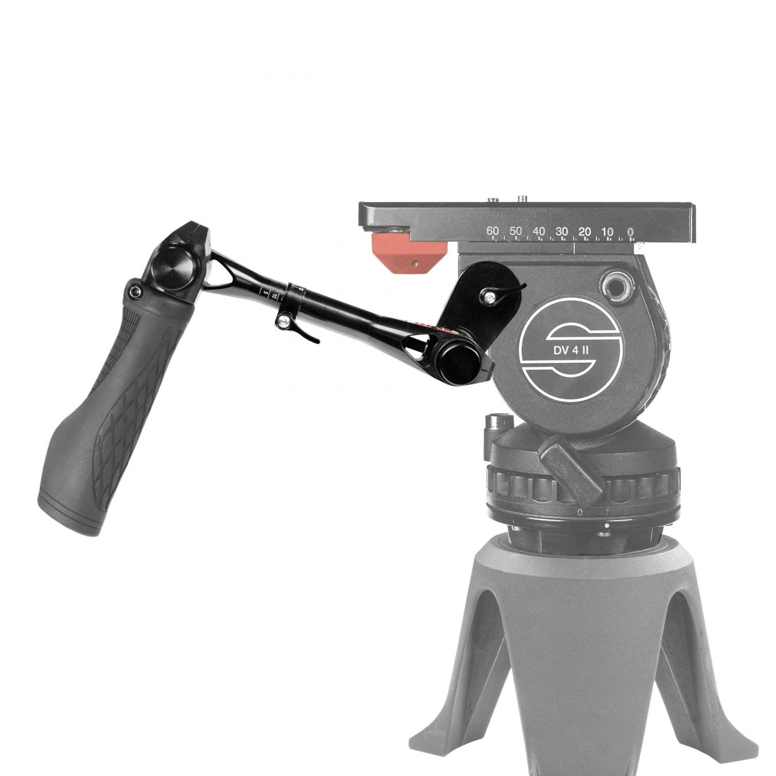 SHAPE Telescopic Pan Handle with Push Button for Sachtler Tripod - SHAPE wlb