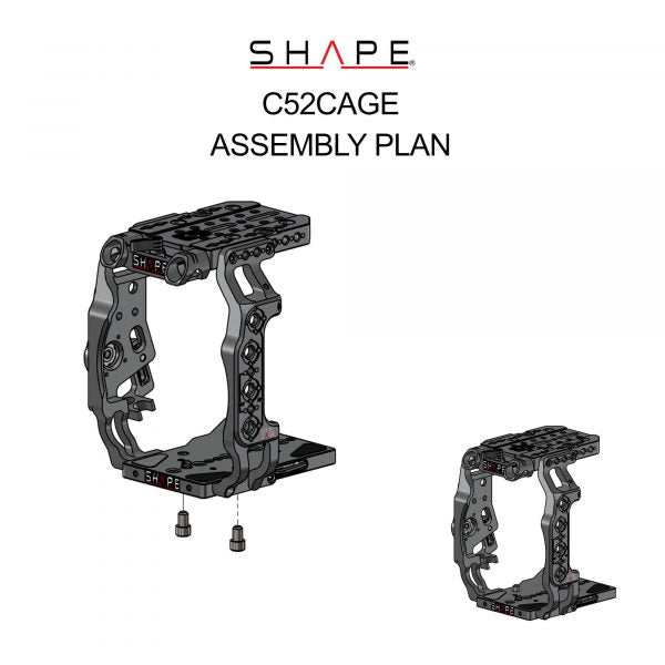 SHAPE Camera Cage for Canon C500 MKII/C300 MKIII - SHAPE wlb