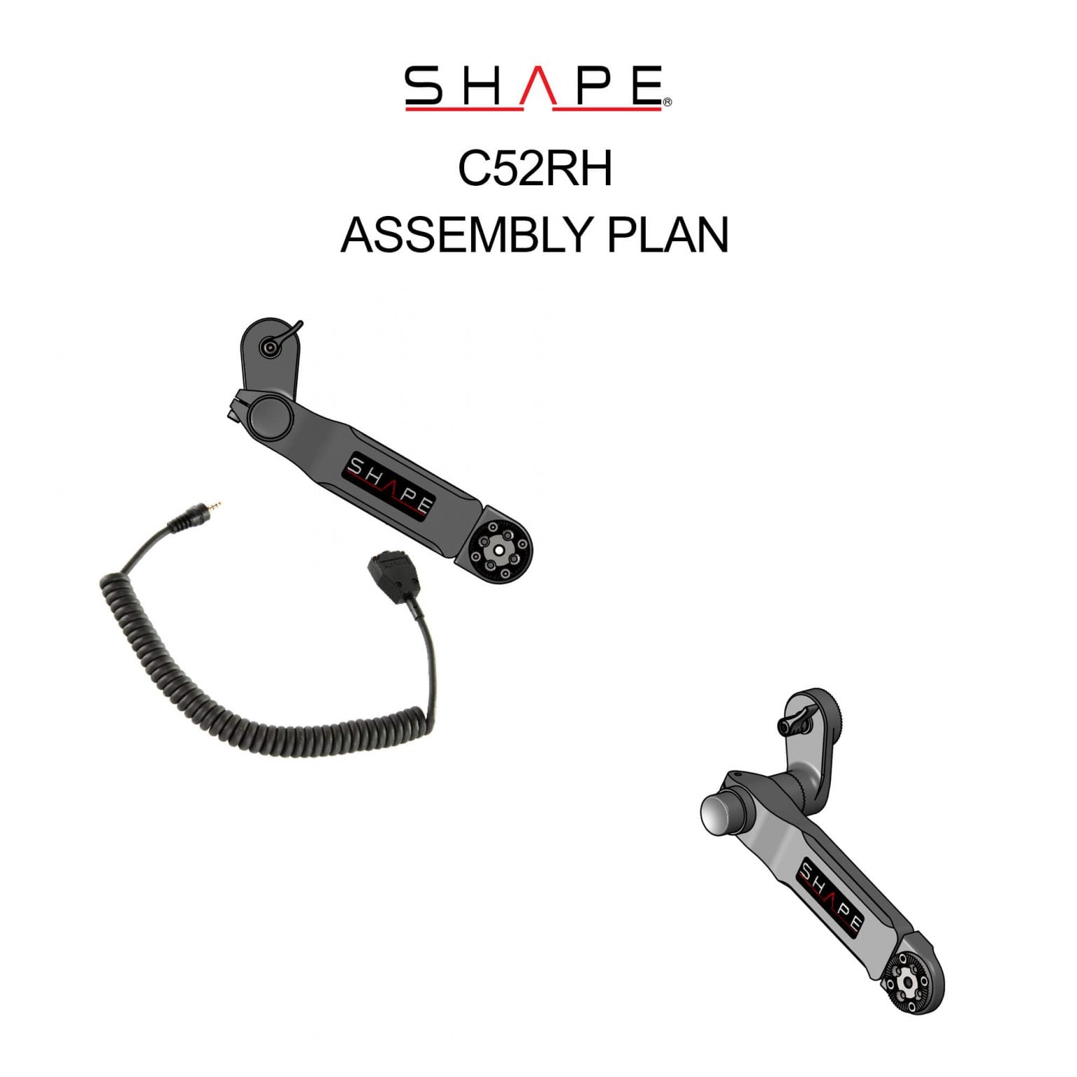 SHAPE Remote Extension Handle with Cable for Canon C500 MKII/C300 MKIII - SHAPE wlb