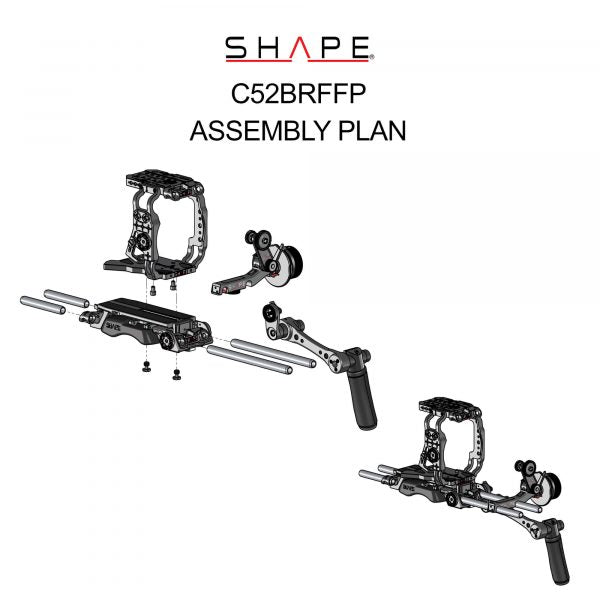 SHAPE Camera Bundle Rig with Follow Focus Pro for Canon C500 MKII/C300 MKIII - SHAPE wlb