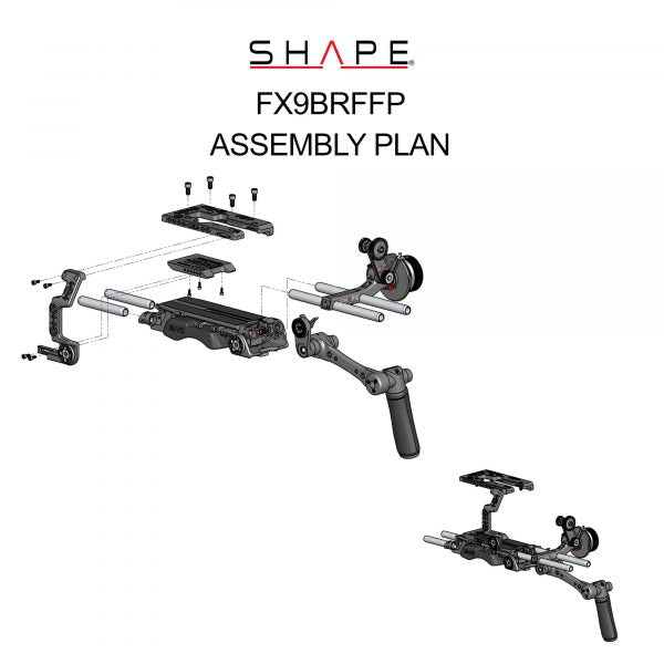 SHAPE Camera Bundle Rig with Follow Focus Pro for Sony FX9