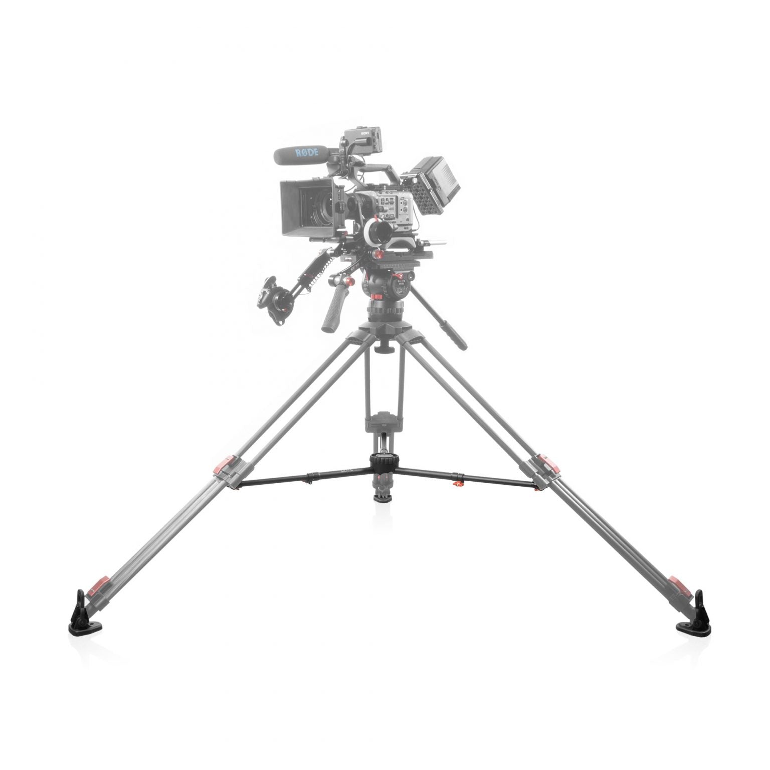 SHAPE Mid-Level Spreader with Rubber Feet for Pro Video Tripods