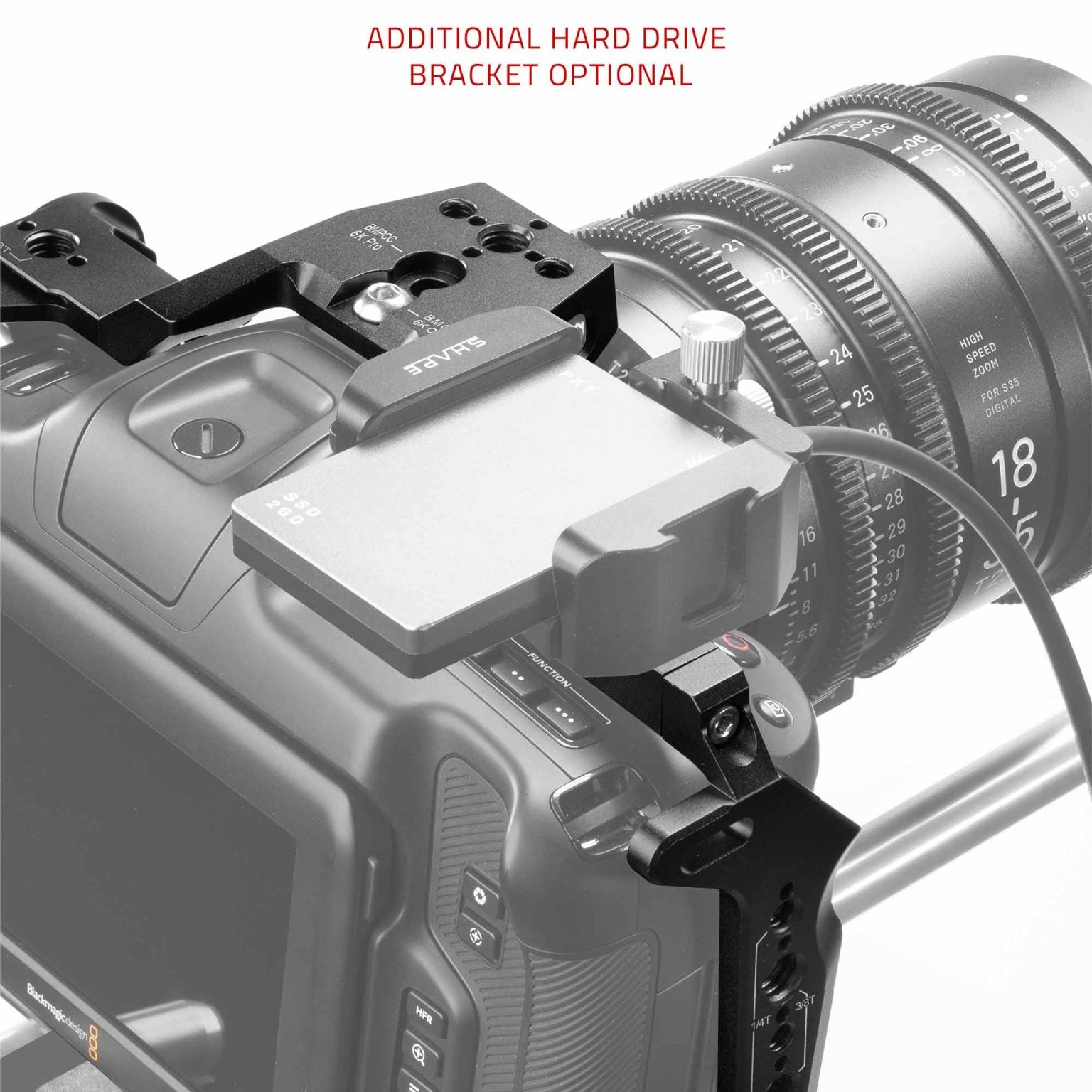 SHAPE Camera Cage with Top Handle for Blackmagic Cinema Camera 6K/6K PRO/6K G2