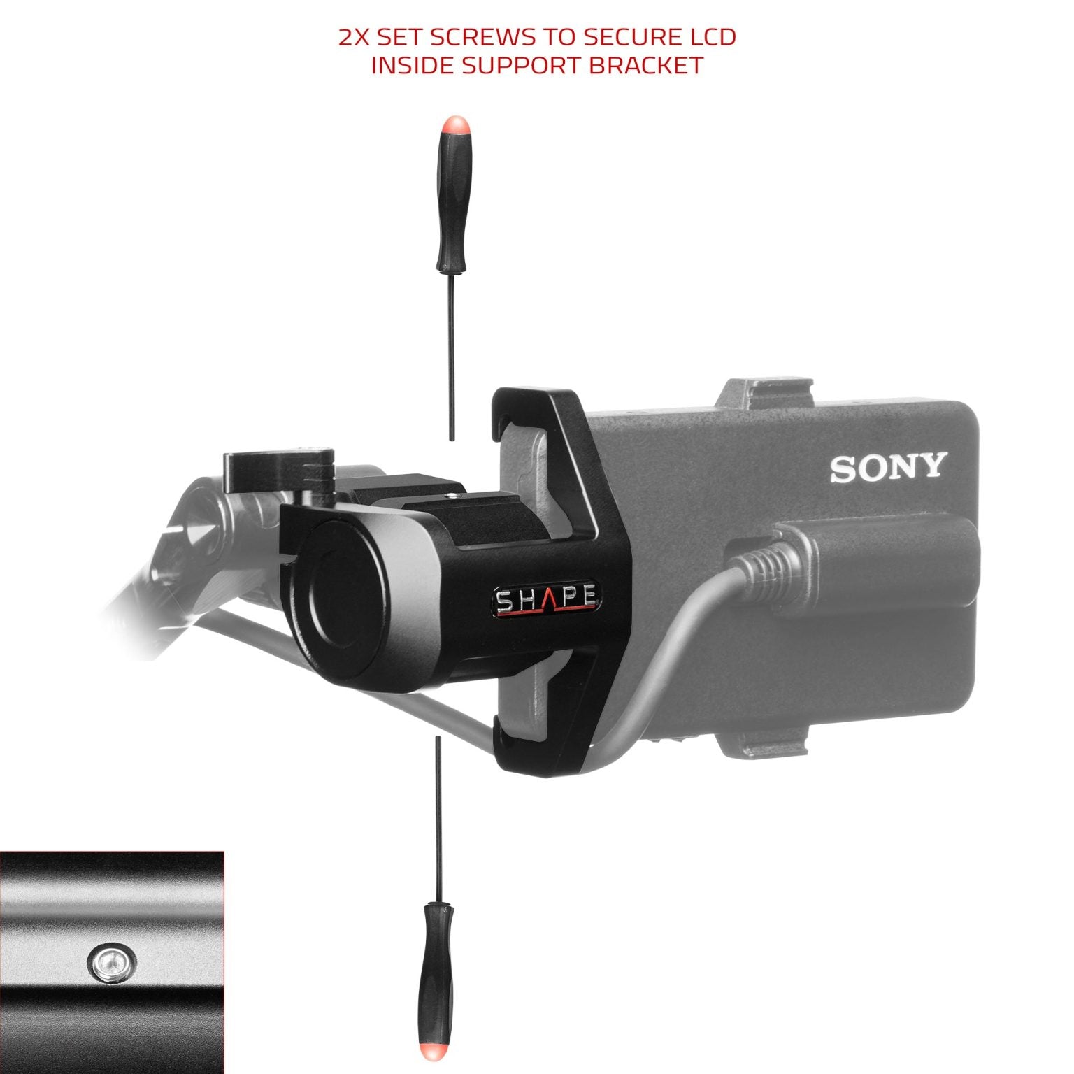 SHAPE Loupe Support for Sony FX6 LCD Monitor