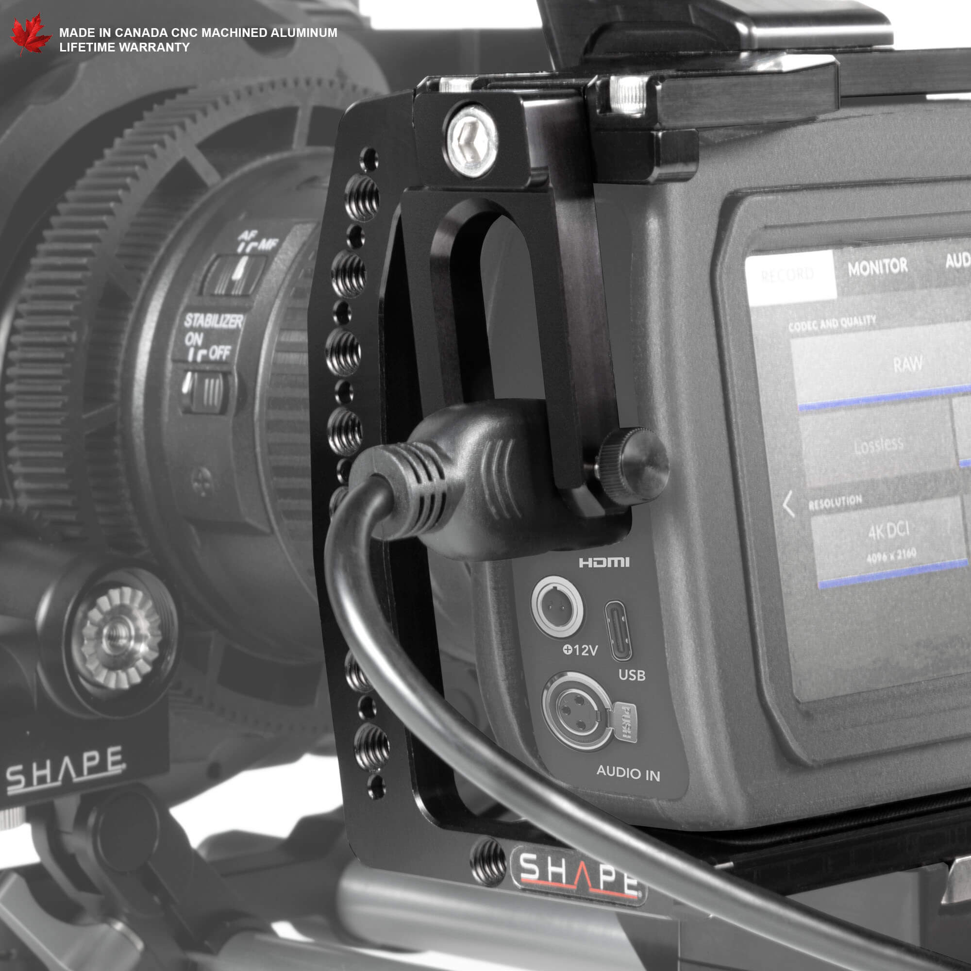 SHAPE Shoulder Mount Kit for Blackmagic Pocket Cinema 4K/6K - SHAPE wlb