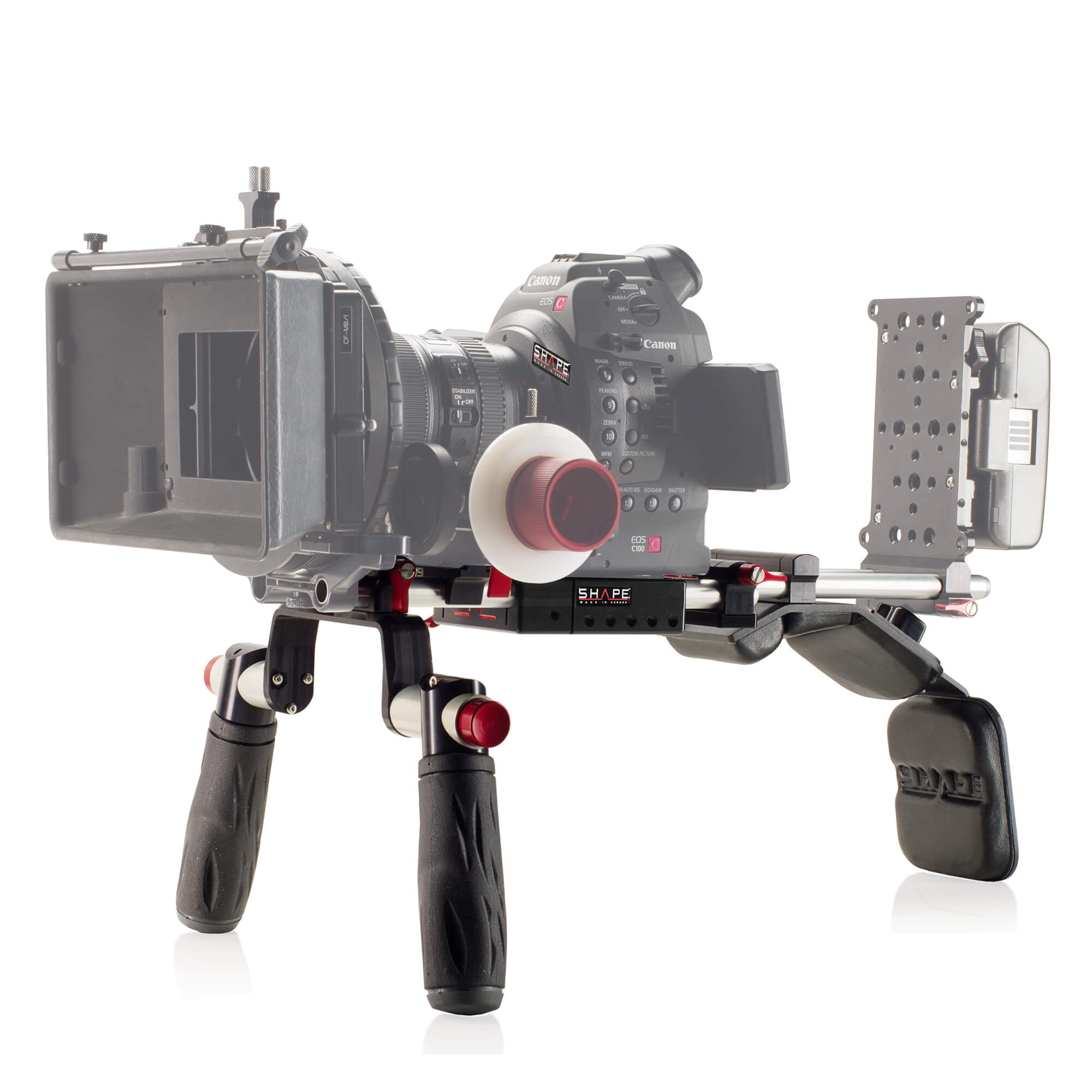 SHAPE Offset Shoulder Mount Rig for Canon C100/C300/C500 - SHAPE wlb