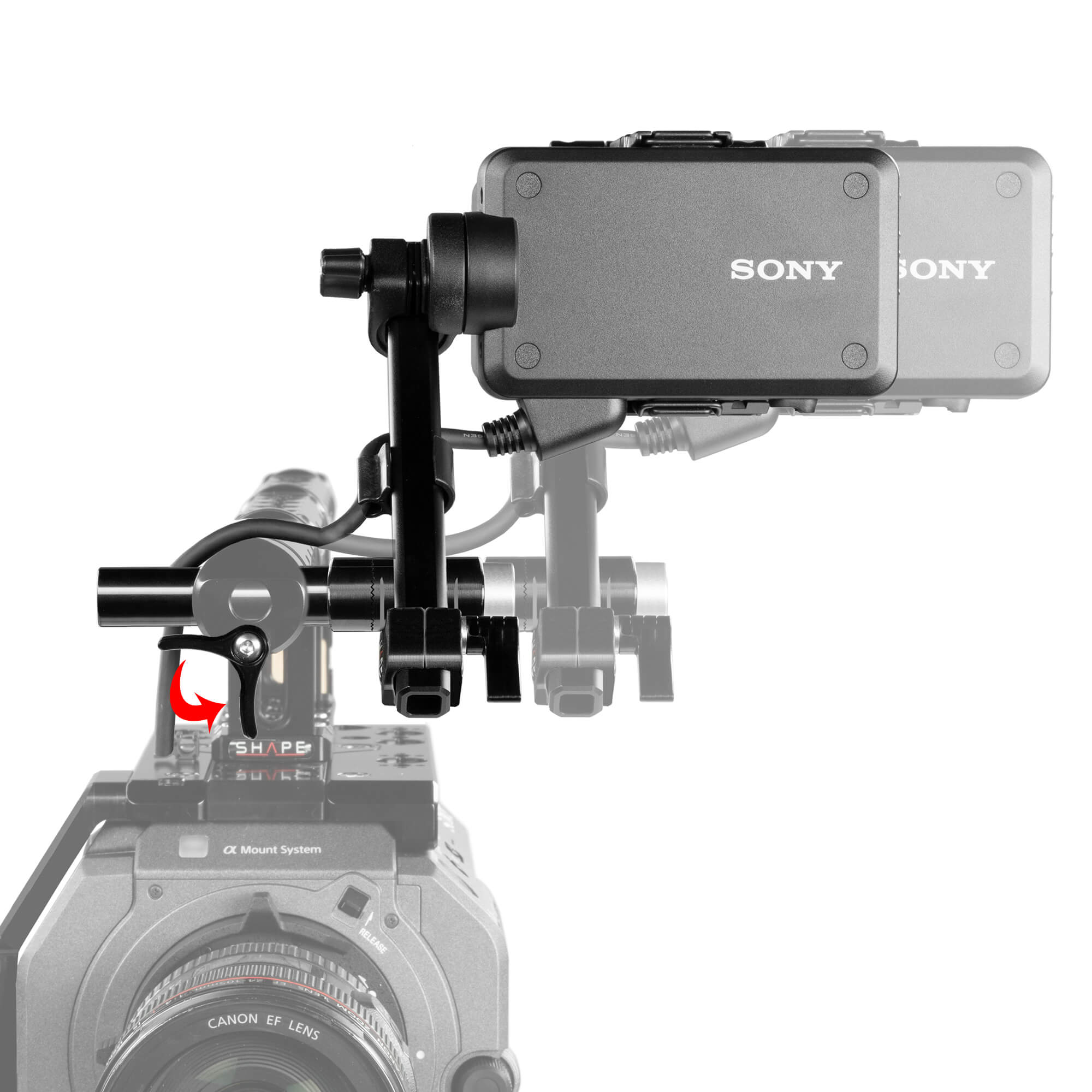 SHAPE View Finder Mount for Sony FX9