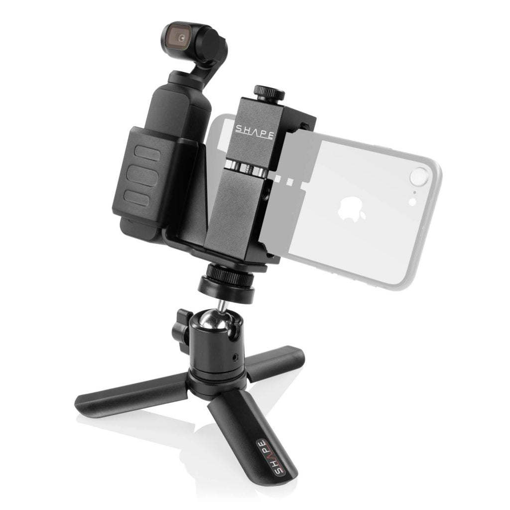 SHAPE Security Bracket Connection with Selfie Grip Tripod for DJI Osmo Pocket